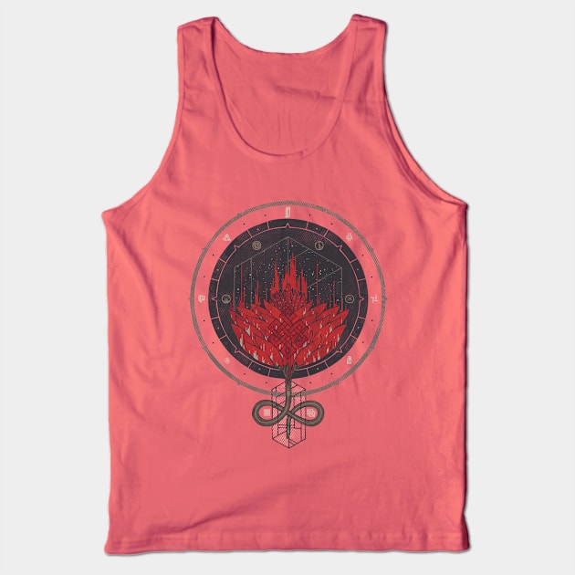 Fading Dahlia Tank Top by againstbound